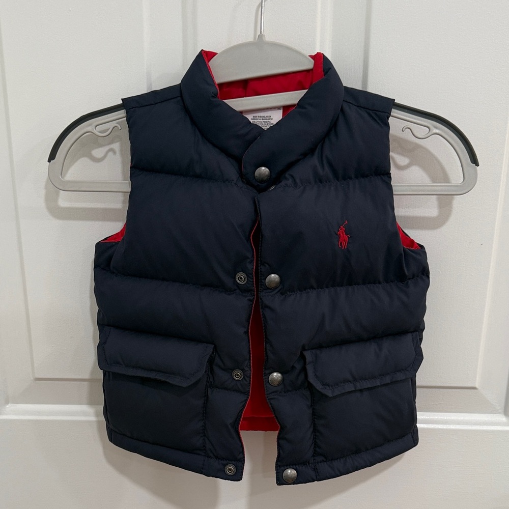 Polo by Ralph Lauren Kids Navy and Red Vest